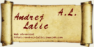 Andrej Lalić vizit kartica
